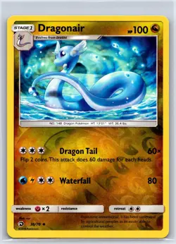 Dragonair 36/70 Uncommon Dragon Majesty Pokemon Reverse Holo NM/M 528c-52 - Image 1