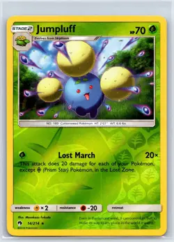 Jumpluff 14/214 Rare Lost Thunder Pokemon Reverse Holo NM/M 529-35 - Image 1