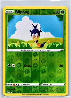 Blipbug 018/196 Common Lost Origin Pokemon Reverse Holo NM/M 603b-60 - Image 1