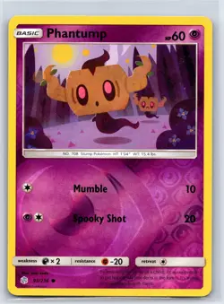 Phantump 93/236 Common Cosmic Eclipse Pokemon Reverse Holo NM/M 605-13 - Image 1