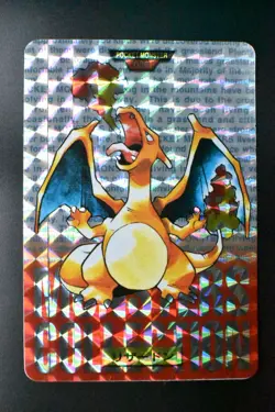 Charizard File No. 006 Carddass Vending Red 1996 Prism Pokemon Card - Image 2