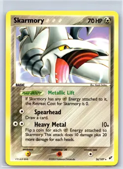 Skarmory 26/107 Rare Deoxys Pokemon NM/M 610b-17 - Image 1