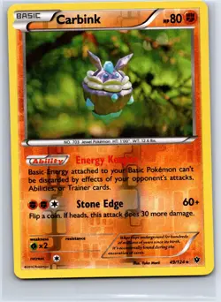 Carbink 49/124 Rare Fates Collide Pokemon Reverse Holo NM/M 617-22 - Image 1