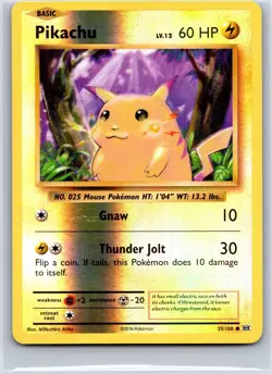 Pikachu 35/108 Common Evolutions Pokemon Reverse Holo NM/M 618b-29 - Image 1