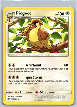Pidgeot 124/181 Rare Team Up Pokemon NM/M 620c-37 - Image 1