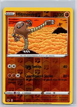 Hitmonlee 094/202 Uncommon Sword & Shield Pokemon Reverse Holo NM/M 623-34 - Image 1