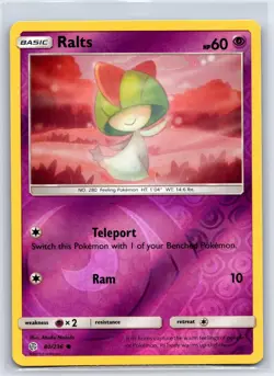 Ralts 80/236 Common Cosmic Eclipse Pokemon Reverse Holo NM/M 605b-46 - Image 1