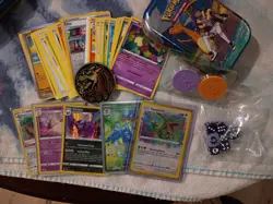 Rayquaza Mega Tin Pokemon Card Lot Rayquaza 138/185 Amazing Rare With More Cards - Image 4
