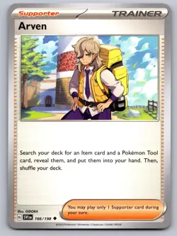 Arven 166/198 Uncommon Scarlet & Violet Pokemon Near Mint - Image 1