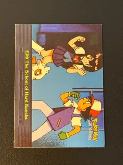 EP9 The School of Hard Knocks Blue Logo Holo Pokemon Topps - Image 1