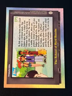 EP9 The School of Hard Knocks Blue Logo Holo Pokemon Topps - Image 2