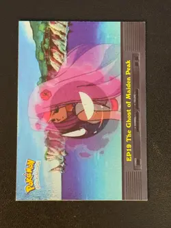 EP19 The Ghost of Maiden Peak HOLO Pokemon Topps Blue Logo - Image 1
