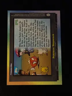 EP16 Pokemon Shipwreck HOLO Pokemon Topps Blue Logo - Image 2