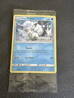 Build a Bear Pokemon Card Alolan Vulpix Promo Trading Card TCG SEALED NEW - Image 1