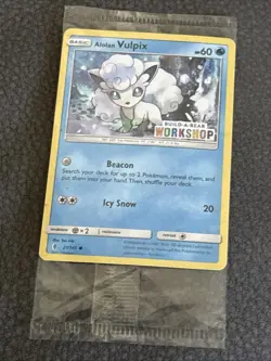 Build a Bear Pokemon Card Alolan Vulpix Promo Trading Card TCG SEALED NEW - Image 5