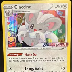 Pokemon TCG - Cinccino SWSH009 Sword & Shield Promo Holo Prerelease EN - MINT - Image 4