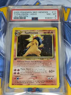 Typhlosion 17/111 1st Edition Holo Rare Neo Genesis Pokemon Tcg PSA 8 - Image 2