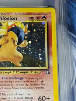 Typhlosion 17/111 1st Edition Holo Rare Neo Genesis Pokemon Tcg PSA 8 - Image 3