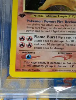 Typhlosion 17/111 1st Edition Holo Rare Neo Genesis Pokemon Tcg PSA 8 - Image 5