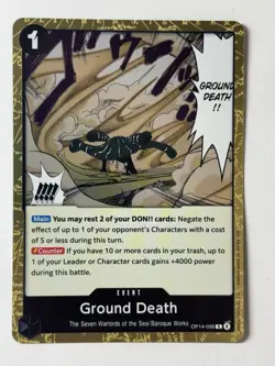 One Piece TCG Ground Death OP14-096 The Azure Sea's Seven Foil Rare - Image 1