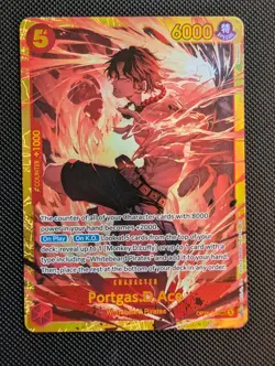 Portgas D. Ace SEC OP16-118 The Time of Battle ONE PIECE Card game English - Image 1