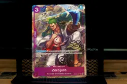 One Piece Zoro-Juurou OP05-067 RARE FRENCH PROMO 1st Anniversary NM - Image 1