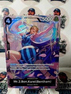 Mr.2.Bon.Kurei (Bentham) (Alt Art) OP14-091 - The Azure Sea's Seven - SR (NM) - Image 1