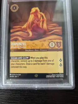 Disney Lorcana TCG Rapunzel Gifted With Healing Legendary FOIL 18/204 PSA 9 Mint - Image 5