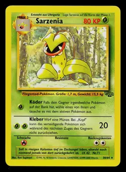 Pokemon Card - Victreebel (Sarzenia) Jungle German 30/64 Rare - Image 1