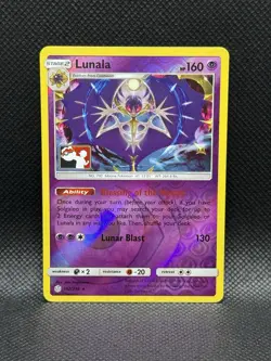 Lunala 102/236 League & Championship Cards Reverse Holo Prize Stamp Near Mint - Image 2