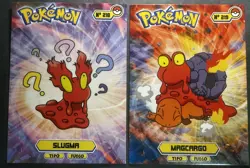 SLUGMA X MAGCARGO - POKEMON JOHTO CARDS TOP POKEDEX CCG FOIL - Image 1