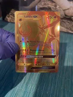 Pokemon Lunala GX Secret Rare Holo 172/156 SM Ultra Prism 250 HP GX Card - Image 2