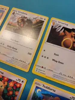 6x Ursaring Teddiursa Lot Pokemon Cards Collection Set LP/nm - Image 5