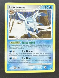 Pokemon TCG Glaceon Rising Rivals Card 41/111 Uncommon LP - Image 1