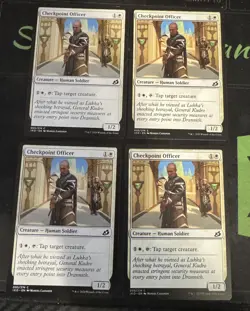 Checkpoint Officer X4 Ikoria Lair of Behemoths Magic the Gathering MTG - Image 1