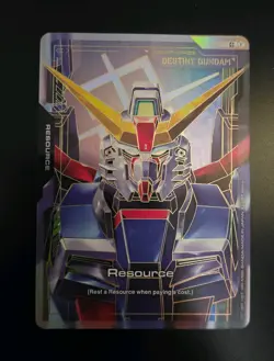 Gundam Card Game - Destiny Gundam Resource R-038 C++ Holo Foil - Phantom Aria NM - Image 1