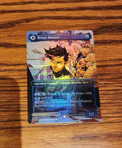 Bruce Banner/The Incredible Hulk MTG (0331) Borderless Foil- Marvel Super Heroes - Image 1