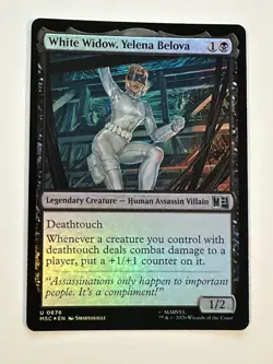 MTG Super Heroes White Widow, Yelena Velova Foil NM - Image 1