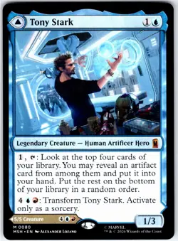 TONY STARK - 80 - MYTHIC - MARVEL SUPER HEROES - MTG - NM - Image 1