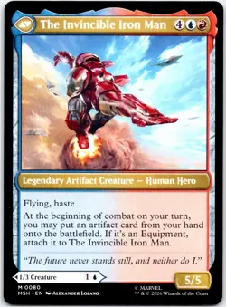 TONY STARK - 80 - MYTHIC - MARVEL SUPER HEROES - MTG - NM - Image 2