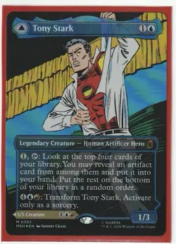 Tony Stark (Borderless)(0392) Marvel Super Heroes Foil NM Mythic EN - Image 1