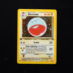 Electrode 2/64 LP 1st Edition Jungle Holo Rare Vintage Pokemon TCG Card 1999 - Image 1