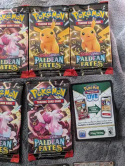 Pokemon TCG Paldean Fates Booster Pack x11 + Promo Cards Factory Sealed - Image 4