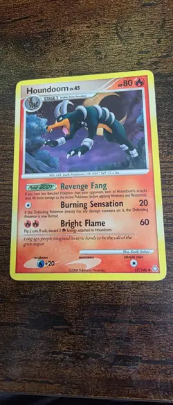 Houndoom 57/146 Uncommon Legends Awakened Pokemon Lightly Played - Image 1