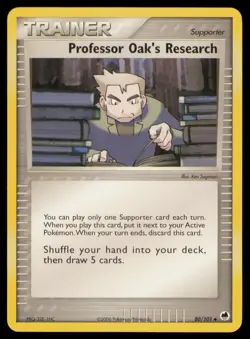 Professor Oak's Research 80/101 Uncommon Dragon Frontiers Pokemon Near Mint - Image 1