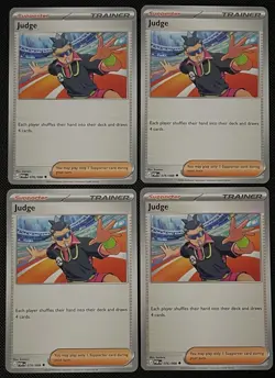 4x Judge 076/088 Me03: Perfect Order PLAYSET x4 - Pokemon TCG - NM - Image 1