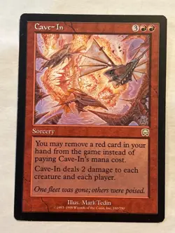MTG - Cave-In - Mercadian Masques - Rare - MP - Magic the Gathering - Image 1