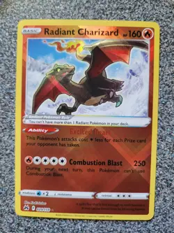 Radiant Charizard 020/159 Crown Zenith Radiant Rare Holo - Image 1