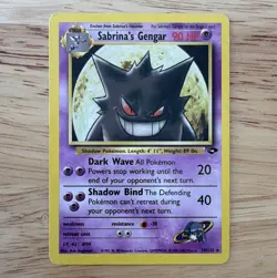 Pokemon Sabrina's Gengar 29/132 Gym Challenge non hollow Stage 2 90 HP (EN) - Image 1