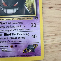 Pokemon Sabrina's Gengar 29/132 Gym Challenge non hollow Stage 2 90 HP (EN) - Image 5
